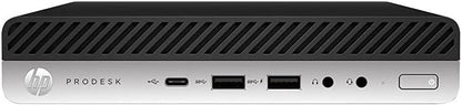 HP ProDesk 600 G5 Tiny Desktop Computer PC, Core i5-9500 3.0GHz, 8GB RAM, 256GB SSD, Keyboard & Mouse, Windows 11 Pro (Renewed)