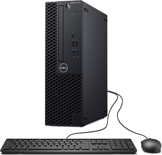 Dell OptiPlex 3070 SFF Desktop 9th Gen Intel Core i5-9500 6-Core up to 4.4GHz 8GB DDR4 RAM 256GB SSD, Keyboard & Mouse, Windows 11 Pro (Renewed)