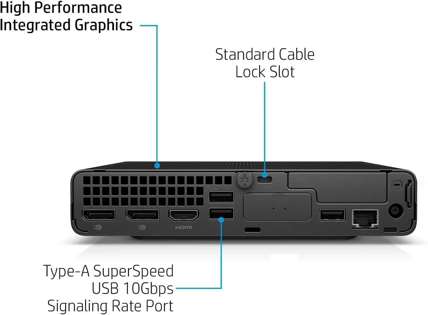 HP EliteDesk Mini 800 G9 Desktop, Elitedesk Computer PC, Windows 11 Pro 64bit, Core i5-13500T (6-Core), 16GB RAM, 256GB SSD (Refurbished)