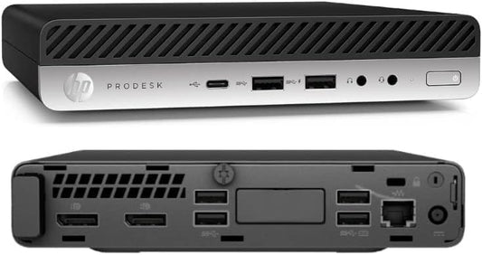 HP ProDesk 600 G5 Tiny Desktop Computer PC, Core i5-9500 3.0GHz, 8GB RAM, 512GB SSD, Windows 11 Pro (Renewed)
