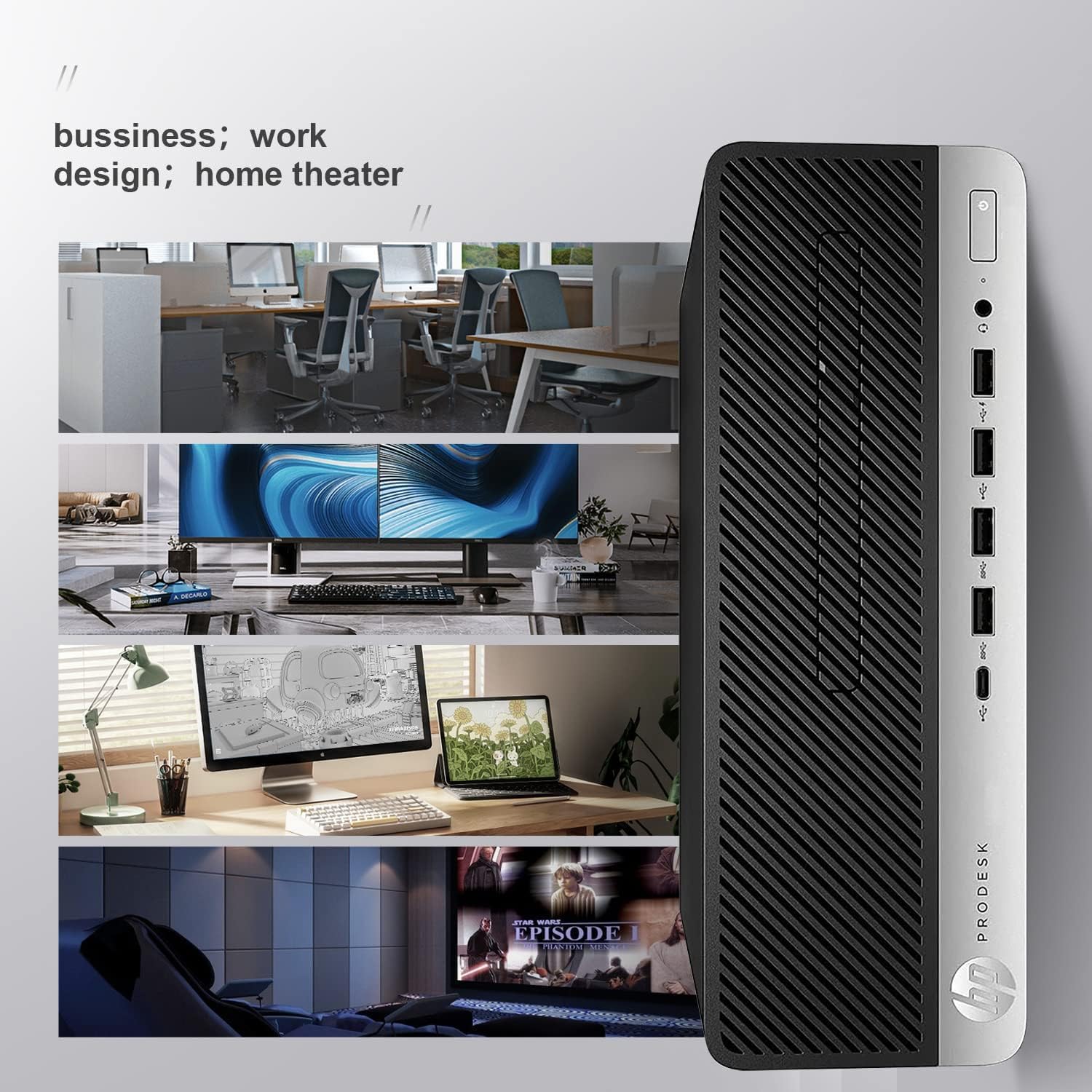 未使用 HP Desktop 600G4PD SFF i38100 4GB 500 PC デスクトップ パソコン N4070166 : HP ProDesk 600 G4 SFF Desktop Computer, 600G4 SFF PC