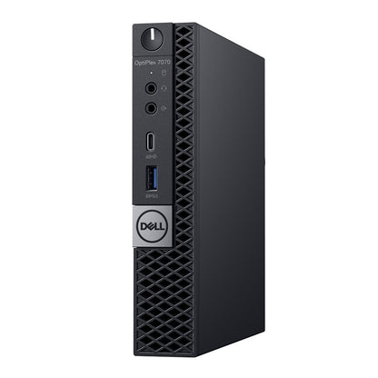 Dell OptiPlex 7070 Tiny Desktop 9th Gen Intel Core i5-9500 6-Core up to 3.7GHz 8GB DDR4 RAM 256GB NVMe SSD, Keyboard & Mouse, Wi-Fi, Bluetooth, Windows 11 Pro (Copy)