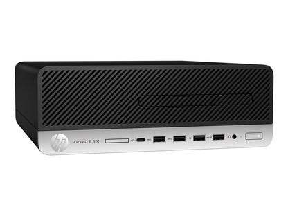 HP ProDesk 600 G4 SFF 8th Gen i5-8500 6-Core up to 4.1Ghz . 8GB DDR4 RAM 256GB SSD, Keyboard & Mouse, Wi-Fi, Bluetooth Dual DP Ports, Windows 11 Pro (Refurbished)