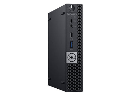 Dell OptiPlex 5070 Tiny Desktop 9th Gen Intel Core i5-9500 6-Core up to 4.4GHz 8GB DDR4 RAM 256GB NVMe SSD, Keyboard & Mouse, Wi-Fi, Bluetooth, Windows 11 Pro