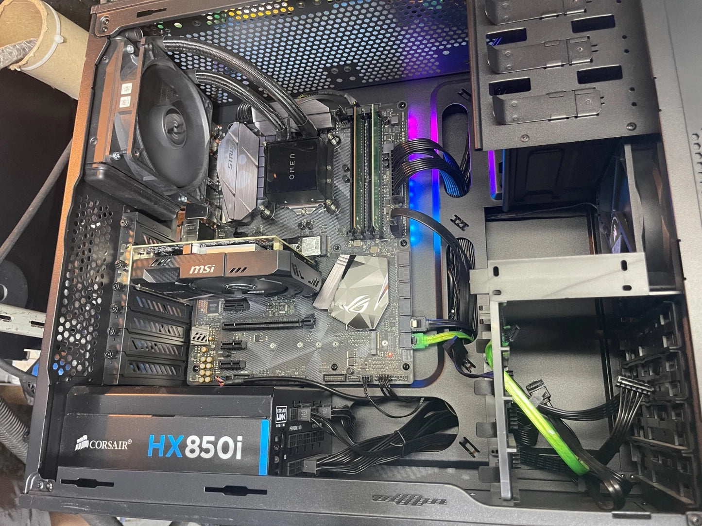 PC de jeu Corsair, Asus Strix B250F, Core i7-6700, 16 Go, SSD 256 Go, RX 560 HX850i 🍁