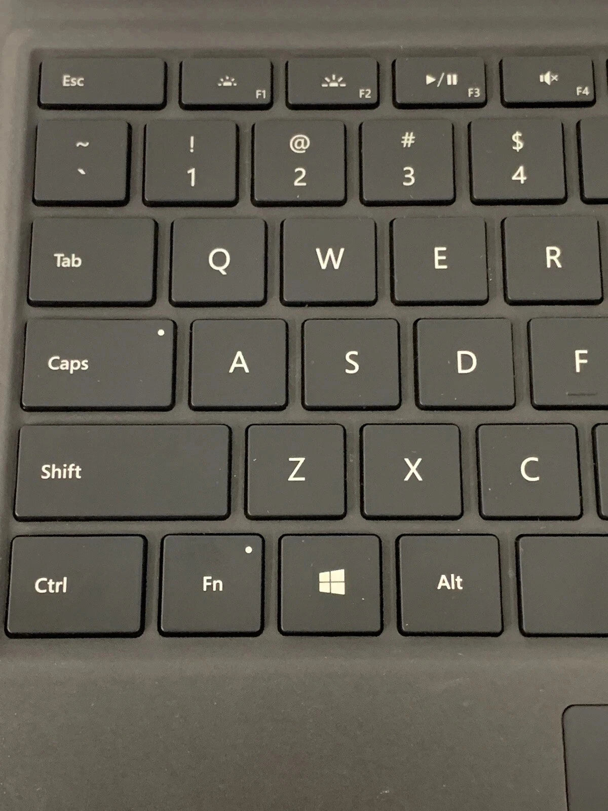 Microsoft 1725 Type Cover Black for Surface Pro 3,4,5,6,7 Backlit Keyboard