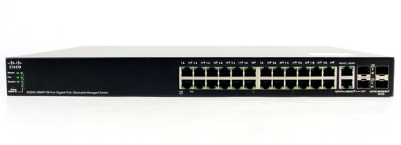 Cisco SG500-28MPP-K9 Small Business Managed Switch 24 PoE+ Ports