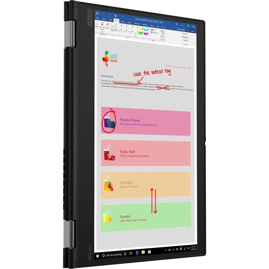 Lenovo X13 Gen1 10th Gen Core i5 4-Core up to 4.4 GHz . 16GB DDR4 RAM 256GB SSD, 13.3 Inch Screen, Wi-Fi, Bluetooth, Windows 11 Pro (Refurbished)