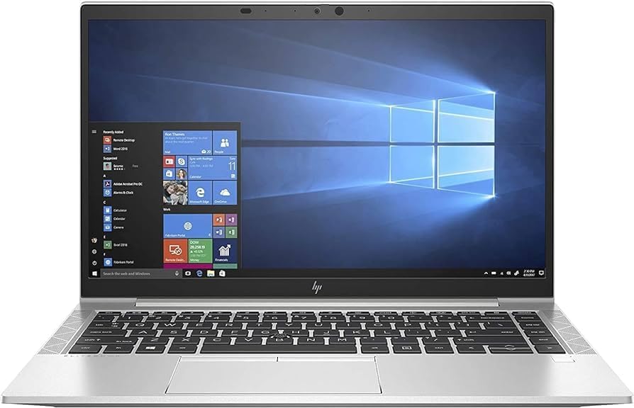 Ordinateur portable HP EliteBook 840 G7 14" avec écran tactile, processeur Intel Core i5 de 10e génération, 16 Go de RAM, SSD de 256 Go, Windows 11 Pro (remis à neuf)