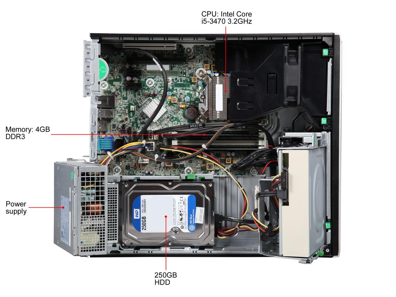 現役高速 HP 第三世代 Core i5 3470-3.20GHz〜 メモリ4GB HDD500GB マルチ