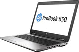 HP ProBook 650 G2 15.6" Laptop , Intel Core i5 6th Gen, 16G RAM, 512GB SSD, Windows 10 Pro , WiFi REFURBISHED